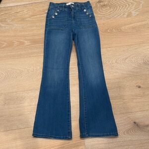 Women's Dark Blue Flare Jeans